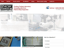 Tablet Screenshot of chartercoating.com